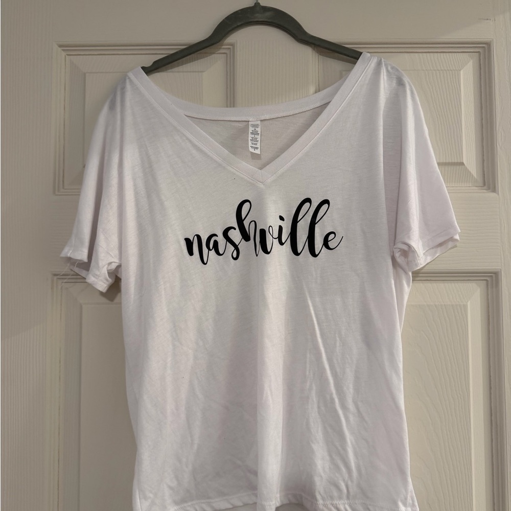 White Nashville Graphic T-Shirt